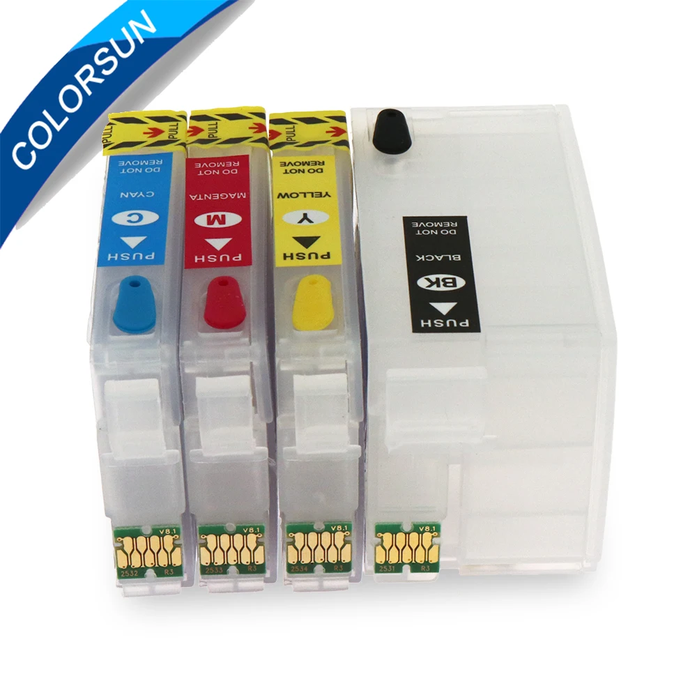 Многоразовый картридж с чернилами для epson 252 T2521 T252XL дуговым чипом Справочной