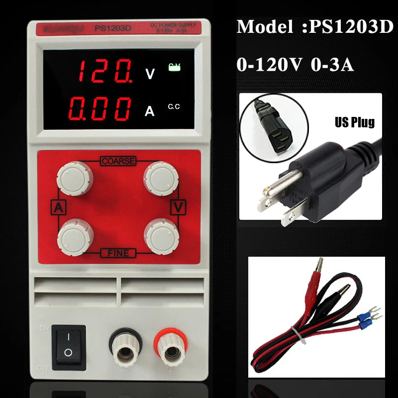 

30V5A 30V10A 60V6A 120V3A Adjustable Digital Switching DC Power Supply 110V