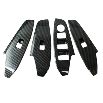 

Cover Window Switch Sticker Style Trim Decor Decorate Power Black ABS Plastic 85mm Fits For MAZDA 3 Axela 2017