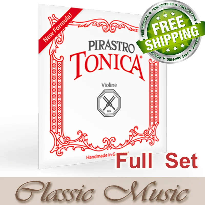 

Freeshipping! Free shipping ,Pirastro tonica Full Set (412021) violin string, Ball end ,nylon string made in Germany