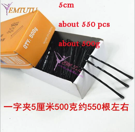 Free Shipping Ballet Simple Black Hair Bobby Pins U Shape Metal