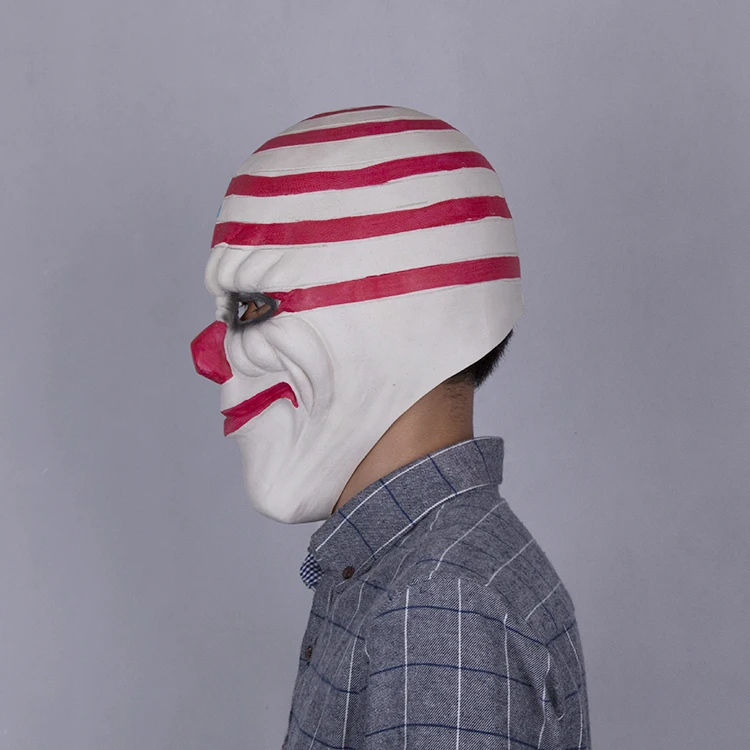 Game Payday The Heist Mask Latex Cosplay Dallas  Chains Hoxton Wolf Masks for Halloween Christmas Party (13)