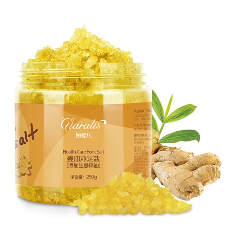 

Daralis Foot Bath Crystal Ginger Essence Bubble Bath Powder Body Skin Care SPA Bath Salt Exfoliation Dead Skin Remover