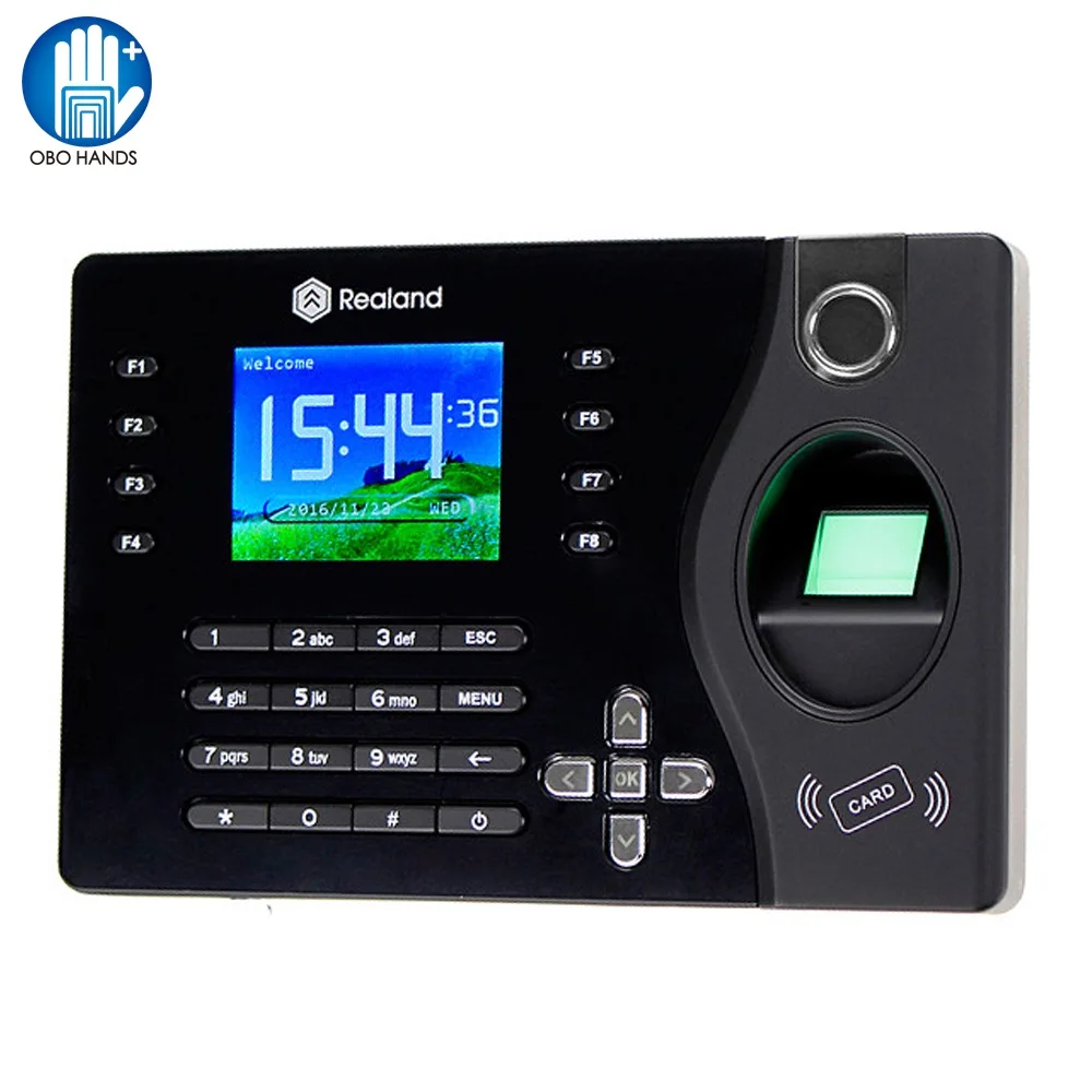 

Fingerprint Time Attendance System Machine TCP/IP Fingerprint Recorder USB Support SD Card RFID Card Identify Office Time Clock