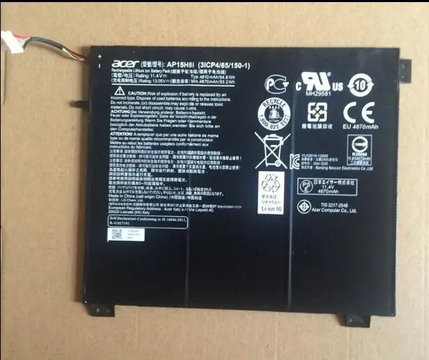 Новый оригинальный аккумулятор для Acer Aspire One Cloudbook AO1 431 AP15H8i 11 4 в Вт/ч|Аккумуляторы