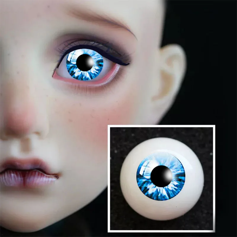 Новинка 1 пара DIY акриловые BJD Eyes 5 синий фиолетовый серии цвета 14 мм 16 18 20 22