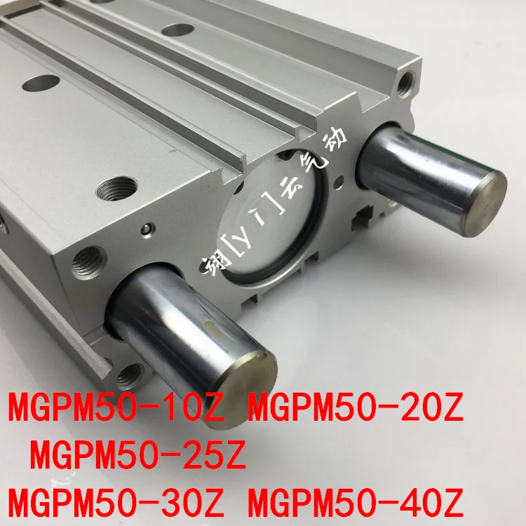 

MGPM50-10Z MGPM50-20Z MGPM50-25Z MGPM50-30Z MGPM50-40Z YIYUN MGPM Pneumatic components Thin three Rod Guide Pneumatic Cylinder
