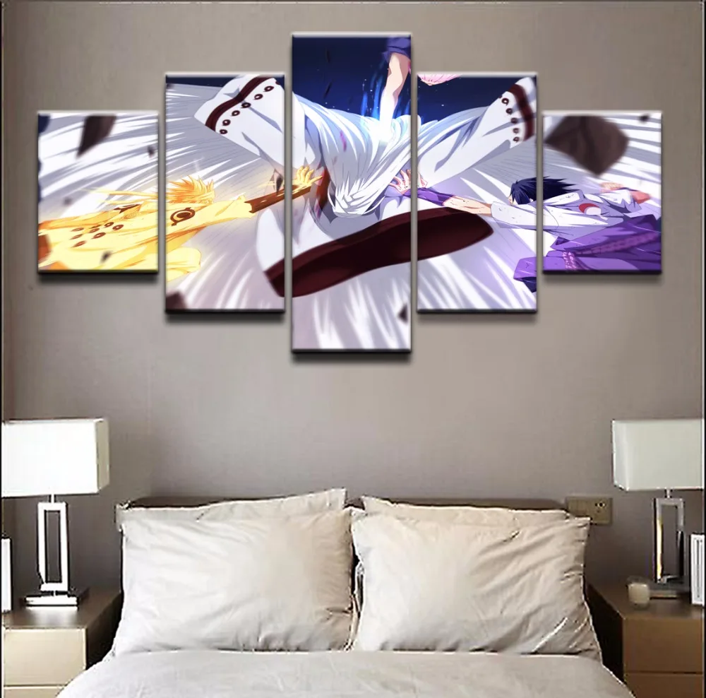 Modern Wall Art Decor Canvas Painting 5 Piece Naruto Uzumaki Sakura