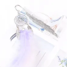 Девушка сердце перо металлический кулон полые милые Креативные красочные Канцтовары закладки Подставка для книг офисные аксессуары Школьные принадлежности