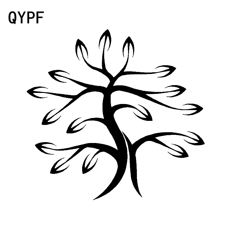 

QYPF 15.8cm*14.7cm With A Twig Full Of Personality Tree Excellent Vinyl Car Sticker Window Decal Cartoon Graphical C18-0481