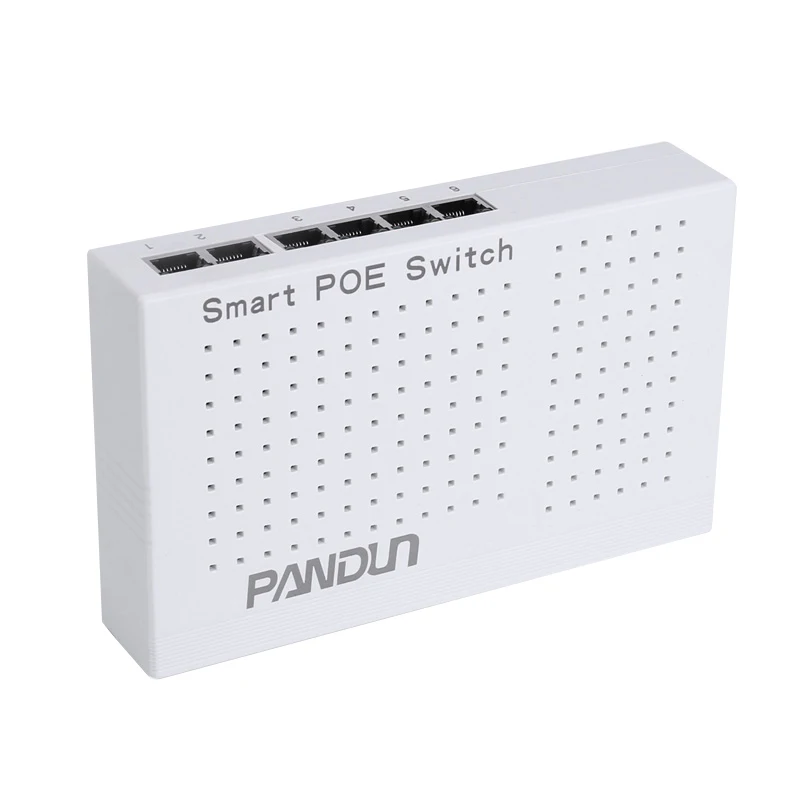 6(4+2) port standard 48V PoE Switch Network 10/100Mbps Smart Ethernet Switch