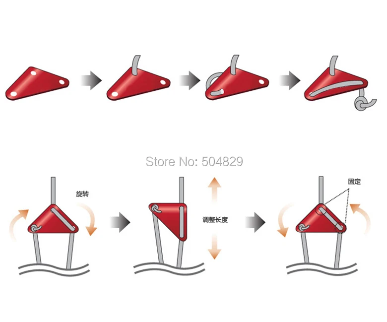 Открытый Алюминиевый Кемпинг палаточная витая веревка пряжка треугольник походный, туристический, затягивающий намоточный канат пряжки-крючки