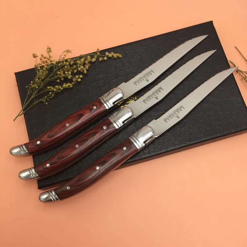 To encounter France 3pcs Steak Knife Stainless Steel Cutlery Knife Set