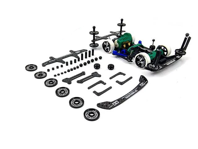 タミヤミニ4wd s1/vs/tz/sfm用カーボンファイバースペアパーツ1