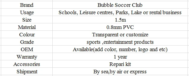 Бесплатная доставка 0.8 мм ПВХ 1.5 м Диаметр пузырь Футбол костюм, пузырь Футбол мяч костюм, пузырь Футбол для продажи