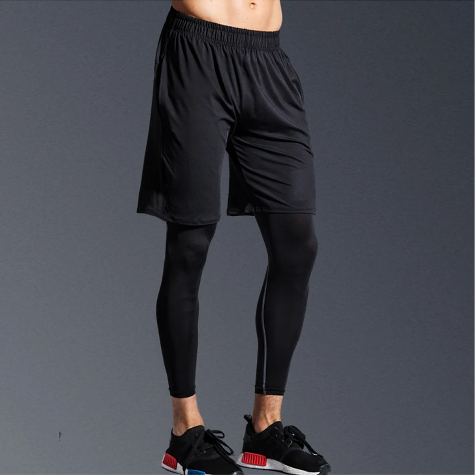 Men Gym Shorts Basketball Sportswear Sport Pants Loose Half Length Double Pocket