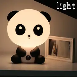 Панда СВЕТОДИОДНЫЙ Ночник мультфильм животное 3D свет ЕС детская Спящая лампа для спальни лампа Мультяшные лампы прекрасный подарок для