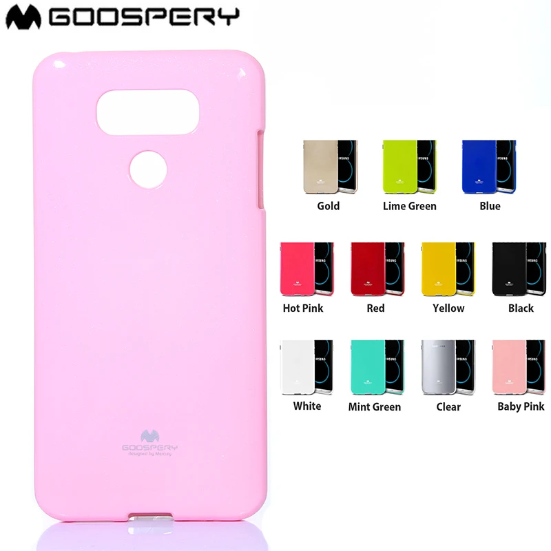 

For LG G4 G5 G6 GOOSPERY Pearl Jelly Slim Protective TPU Bumper Phone Cover Case