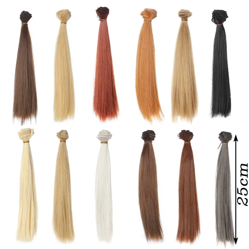 1pcs 25 100CM Straight hair For 1 3 1 4 1 6 BJD SD font b