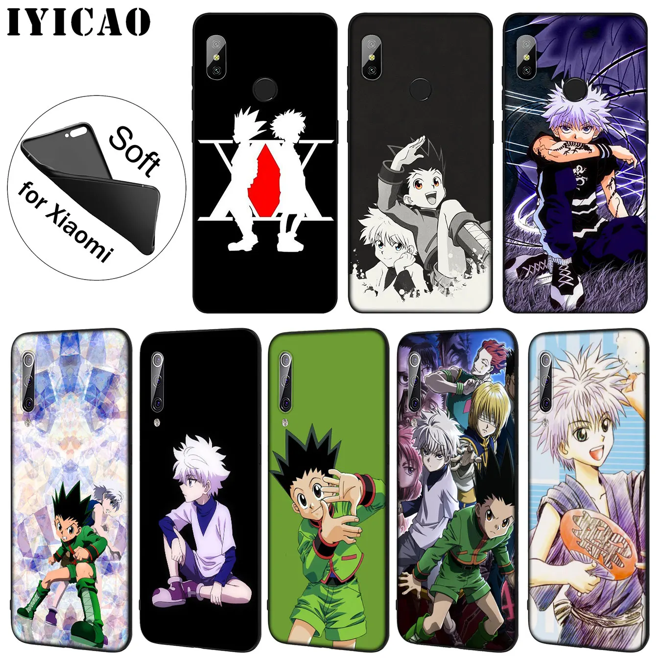 

IYICAO Hunter x Hunter Soft Silicone Phone Case for Xiaomi Mi 9 SE 9T CC9 CC9E 8 A3 Pro A1 A2 Lite pocophone f1 MAX 3