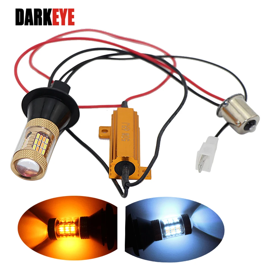 DRL светильник поворота свет s S25 1156 BAU15S BAY15S T20 7440 LED 12V автомобисветильник