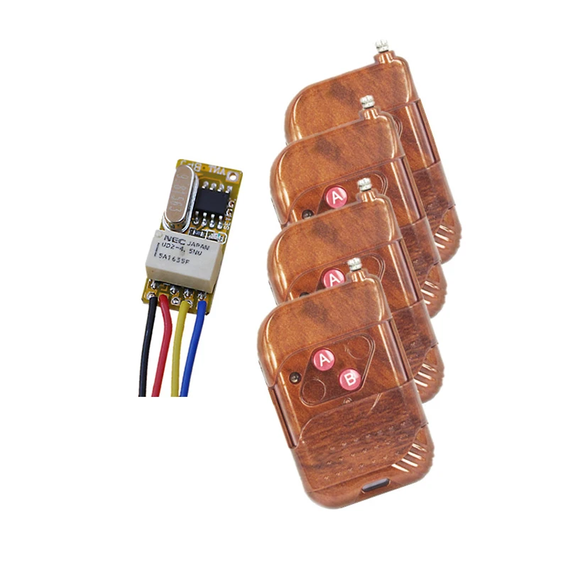 

DC3.7V-12V Mini Relay Receiver Remote Control 3.6V 3.7V 4.5V 5V 6V 7.4V 9V 12V NO COM NC Micro Wireless LED Power Switch