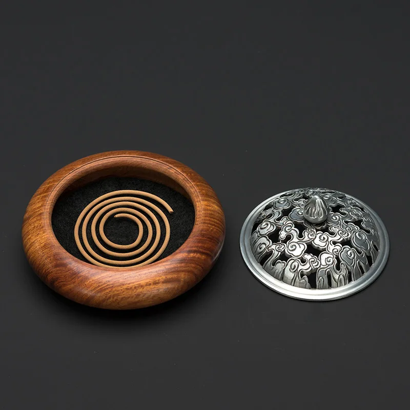 Wooden Incense Burners Vietnamese Rosewood Coil Censer Sandalwood - Image 5