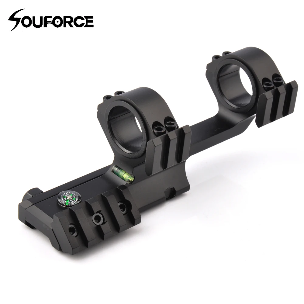 High Quality Tactical Scope Mount Rings with Spirit Bubble Level and Compass Hunting Rifle Mount