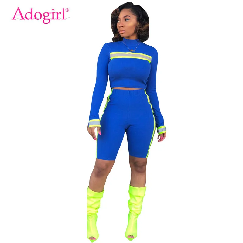 Комплект спортивной одежды Adogirl женский из двух предметов светоотражающая