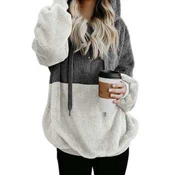 

2019 Winter Hoodie Sweatshirt Women Autumn Hooded Sweatshirt Female Sweatshirt Warm Hoody Ladies Long Sleeve Pullover Coats