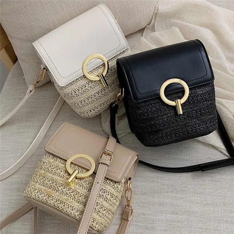 

Retro Weave handbag Shoulder Bag crossbody Bags for Women 2019 Messenger Bags women's bag bolsa feminina sac a main 40AP18