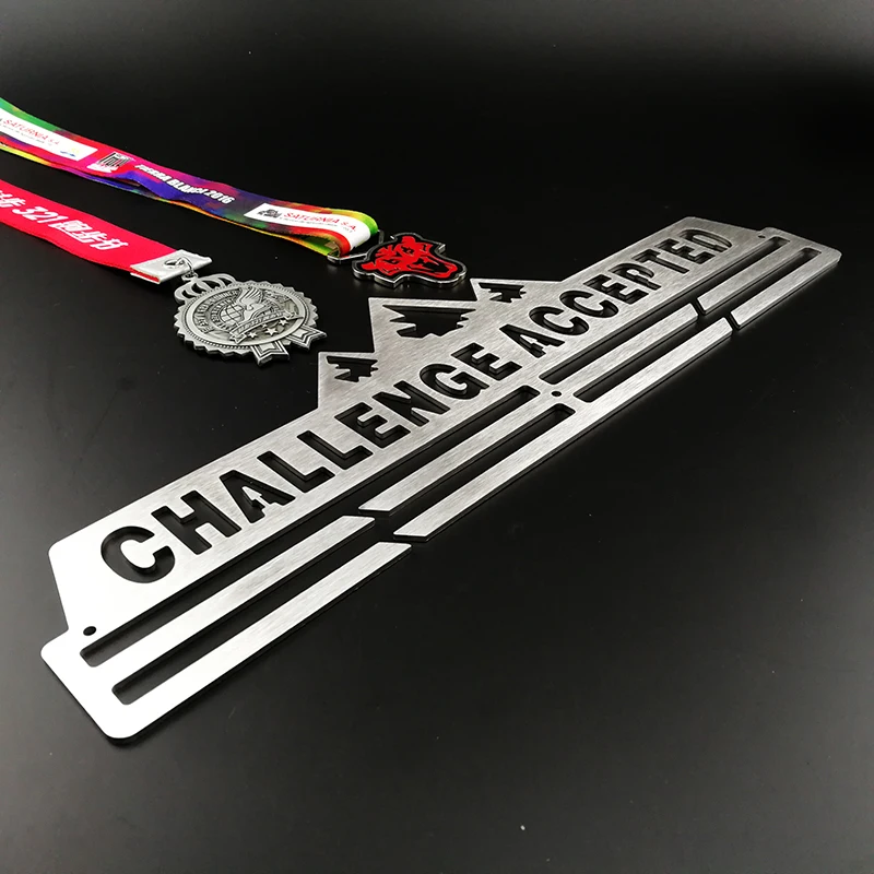 Медаль Вешалка для бега, велоспорта, плавания, марафона спортивная медаль держатель для 30+ медали вызов принимается медаль Дисплей Вешалка