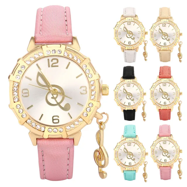 Women watches Relojes Mujer Dress Wristwatch New Women Quartz Wrist Musical Note Women watches Relojes Mujer Dress Wristwatch New Women Quartz Wrist Musical Note