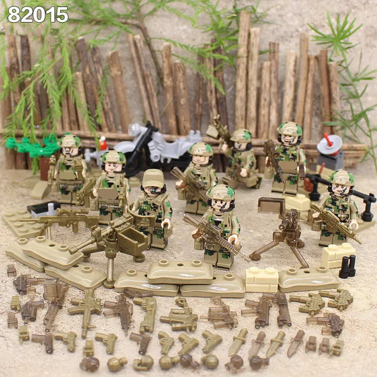

new SWAT army special forces Military Weapon Marine Building Blocks Toy figures of Children