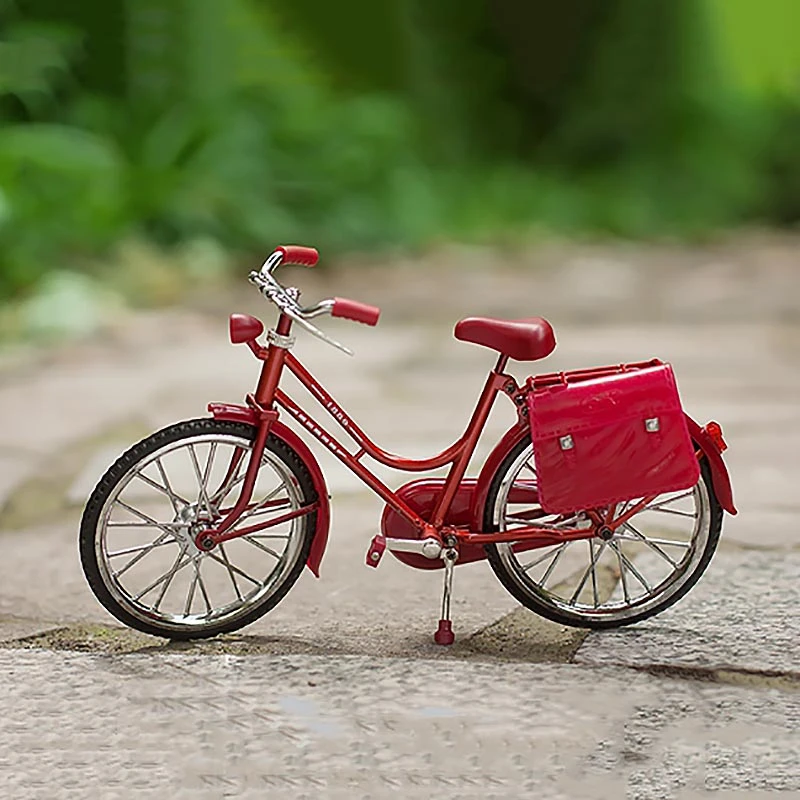 1/8スケールクラシック金属赤自転車バイクモデル用1/6 bjd sdブライス女性人形アクセサリーアクションフィギュアアクセサリー