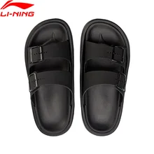 Li-Ning/мужские трендовые пляжные и уличные сандалии; светильник; тапочки с подкладкой; Стильная Спортивная обувь; кроссовки для отдыха; AGAN001