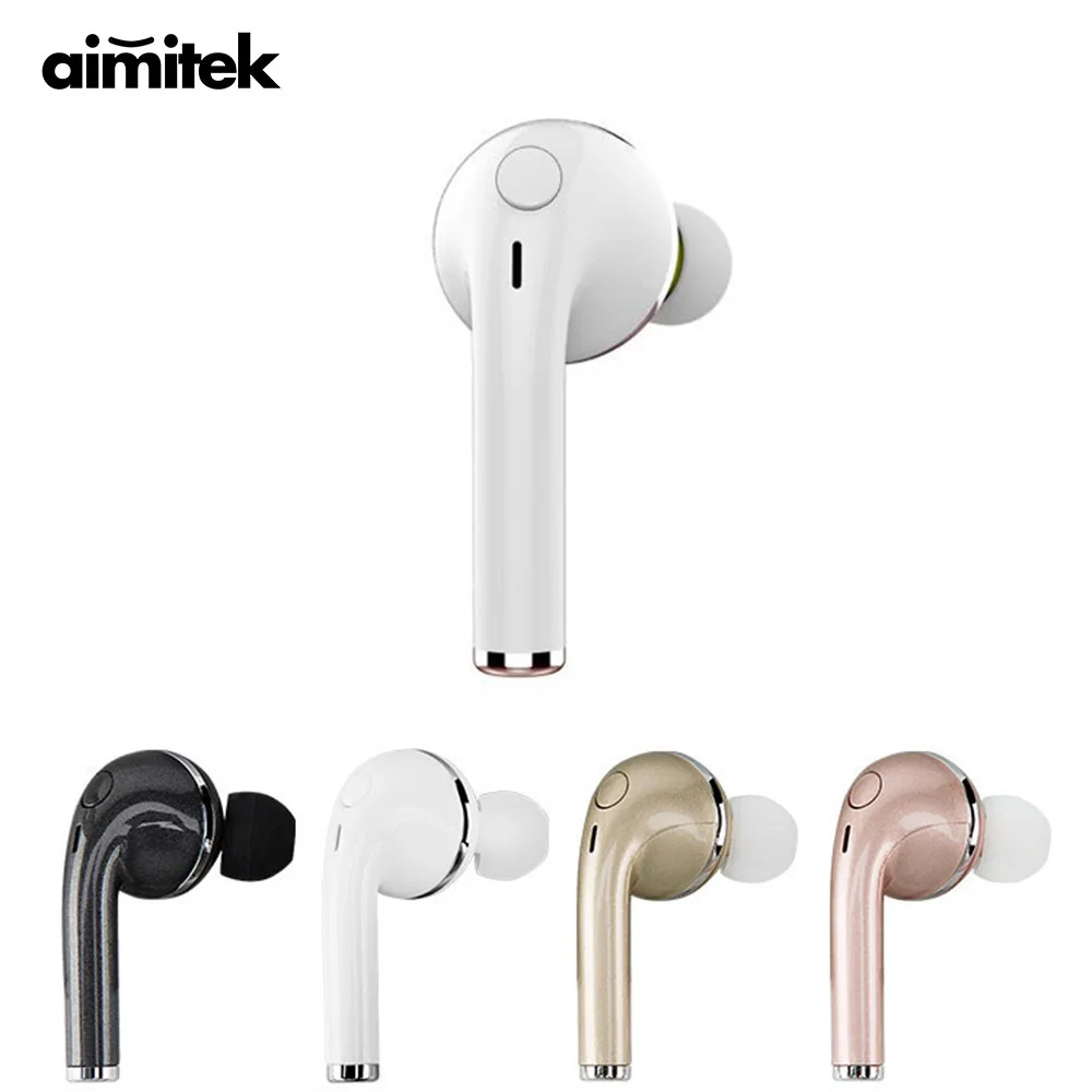

Aimitek Bluetooth Earphone Wireless Steroe Headset Sport Music Earbud Handsfree with Mic for iPhone Xiaomi Samsung Mobile Phones