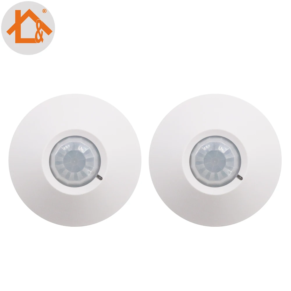2pcs/lotWireless Ceiling PIR Motion Detector for Home Security Alarm