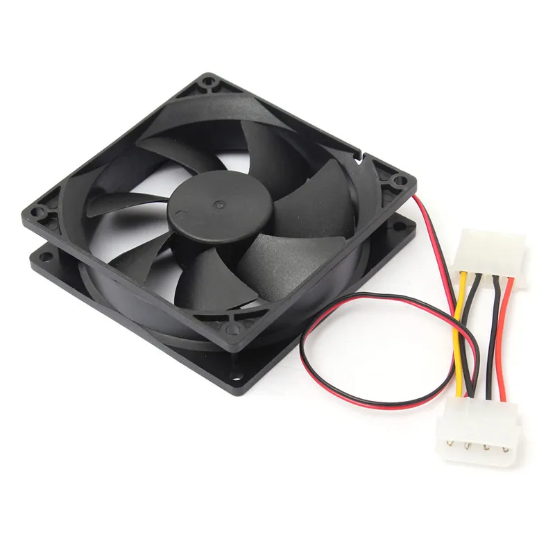 جديد وصول 90 ملليمتر/90x90x25 ملليمتر برودة الكمبيوتر PC وحدة المعالجة المركزية التبريد الصامت حالة مروحة الأسود 12 فولت 4-دبوس
