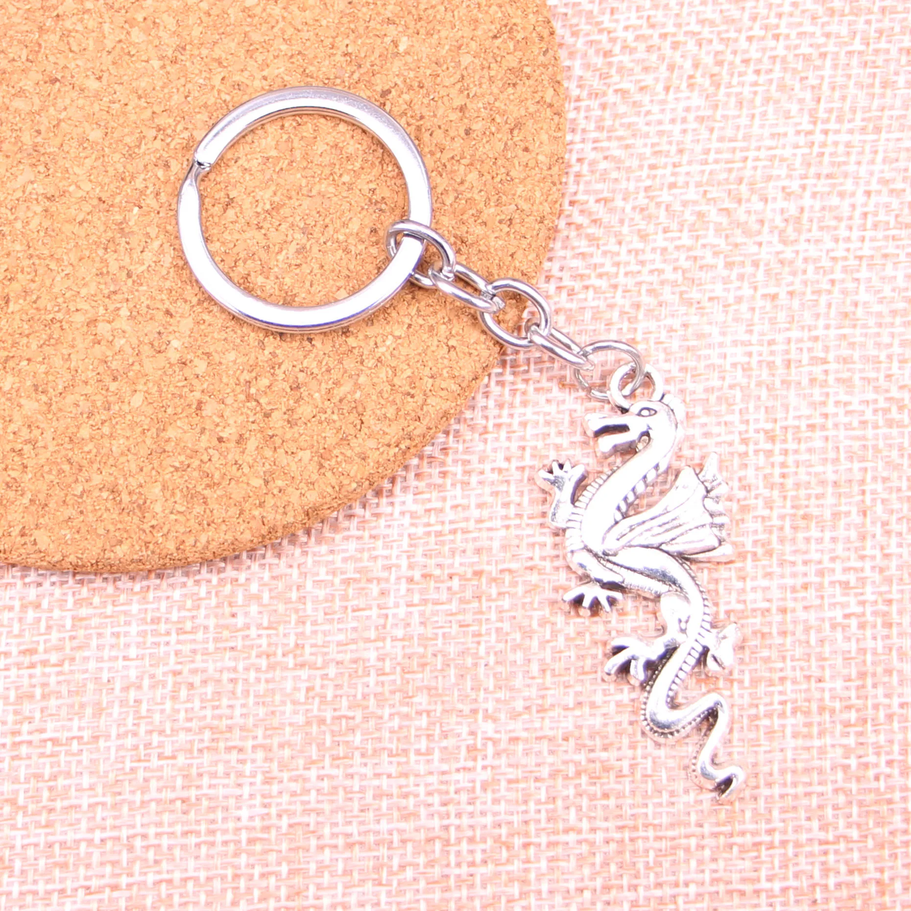 china loong dragon Keychain Key Ring Metal Key Holder For Gift Chaveiro