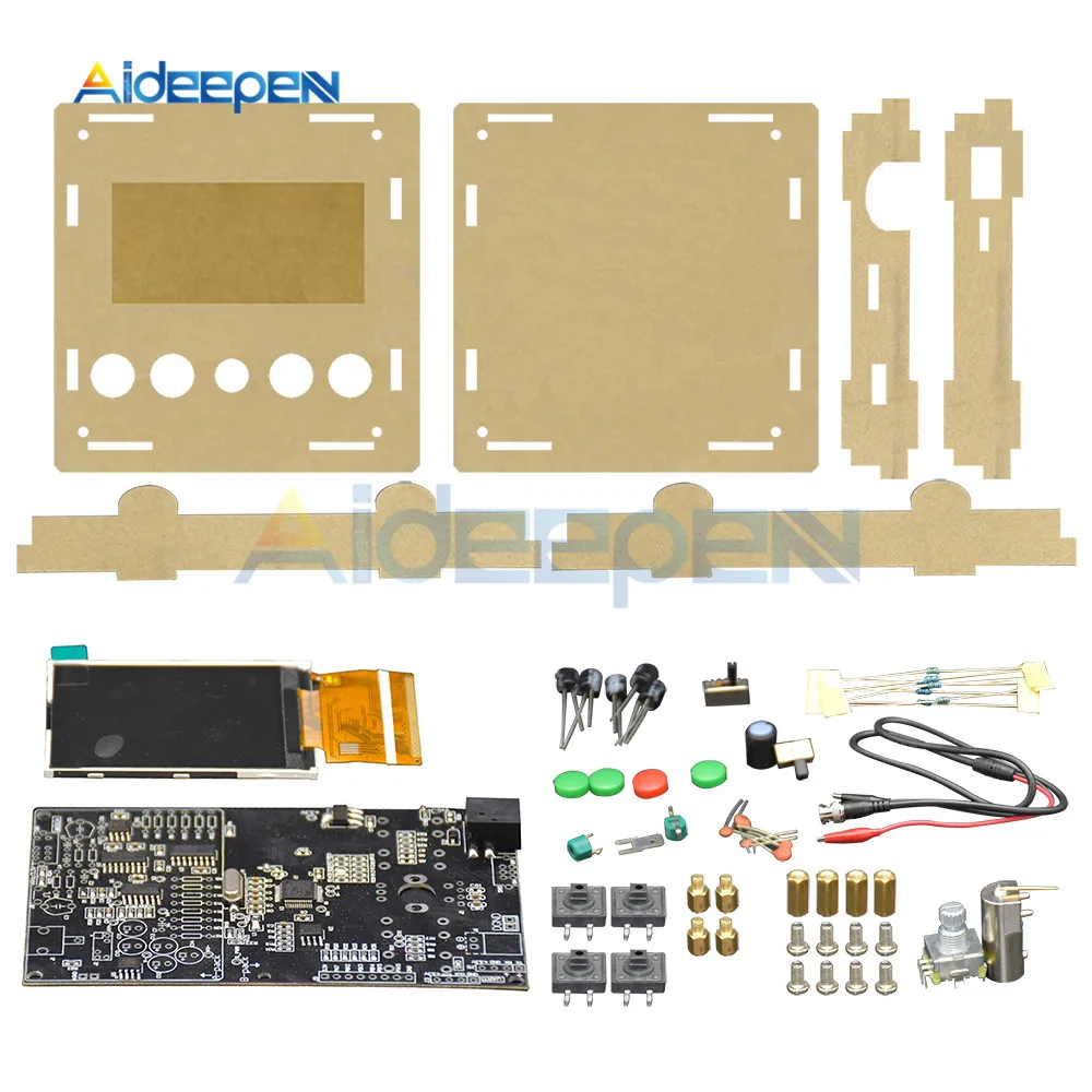 

DC 9v 200mA DSO311 Mini Digital Oscilloscope 1MSPS 2.4 "TFT LCD STM32 12-Bit Probe With Case Box Shell Replace DSO138 DIY Kits