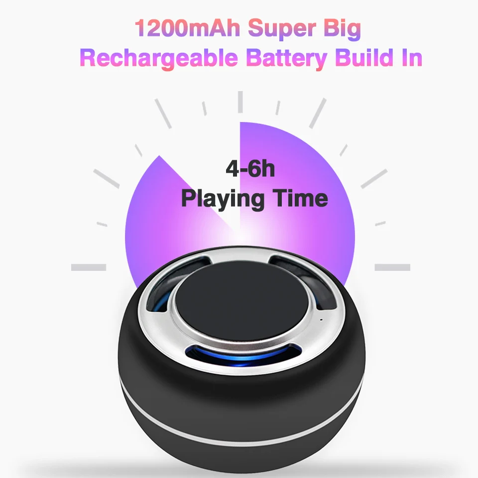 Mini TWS Bluetooth Speaker Portable Wireless speaker Sound System with microphone loudspeaker support wirless charger for phone (5)