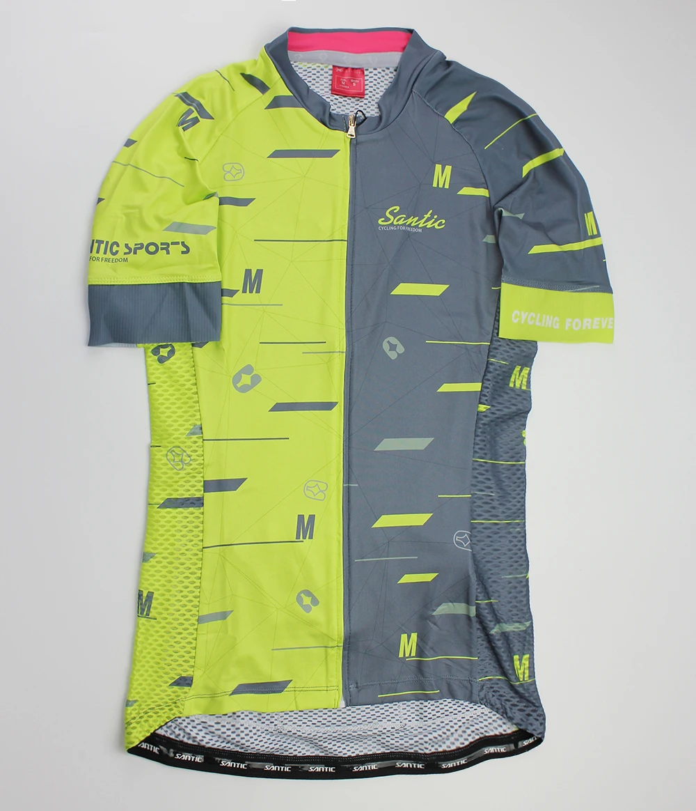 2018 Santic Cycling Jersey Sets Men Clothing Mesh Bib Bike Outdoor Jersey Breathable Short Sleeve Sets Ropa Ciclismo Maillot Set (2)