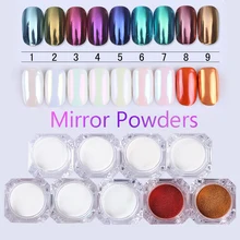 Неоновый голографический зеркальный порошок Аврора пигмент для дизайна ногтей блестящая пыль Радужный хромированный порошок DIY украшения 0,5 г~ 2 г