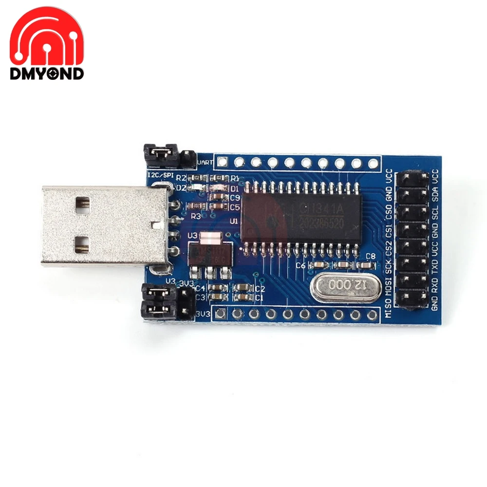 Программист USB для UART IIC SPI I2C Интерфейс CH341A преобразователь параллельного Порты и