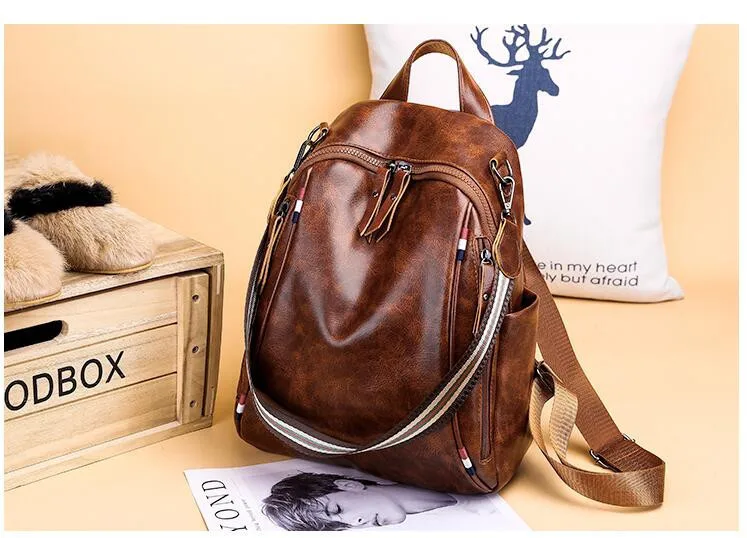 Винтажный маленький кожаный женский рюкзак для девочек-подростков, школьные сумки, рюкзак для путешествий, рюкзаки высокого качества, черный и коричневый цвета, Mochila
