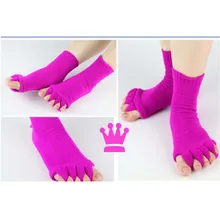 1 пара массажа на пять пальцев Сепаратор Носки выравнивание ног облегчение боли