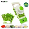 WALFOS Mandoline éplucheur râpe légumes Cutter outils avec 5 lame carotte râpe oignon légumes trancheuse accessoires de cuisine ► Photo 1/6