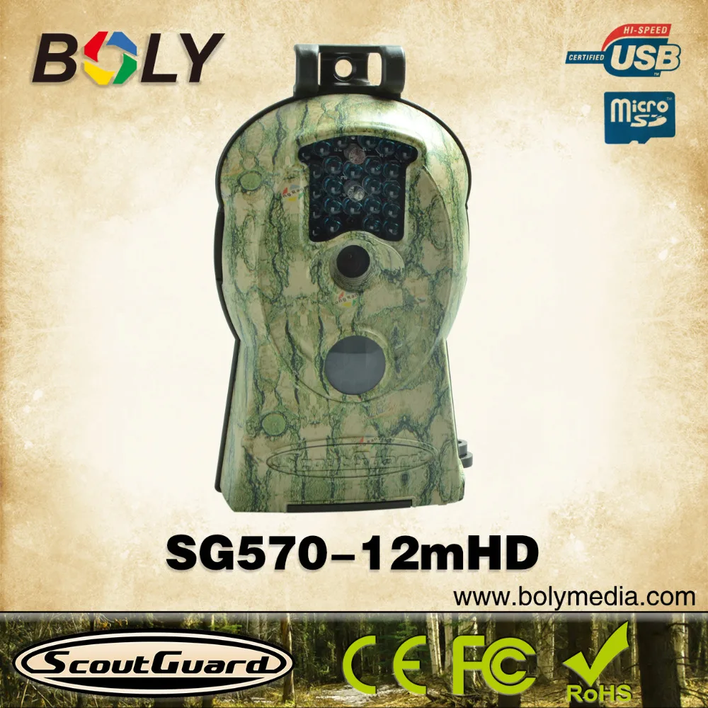 

Bolyguard Outdoor 720 12MP Trail Camera with Night Vision Wildlife Camera Fast Trigger Digital Security Camera (940nmLow Glow)