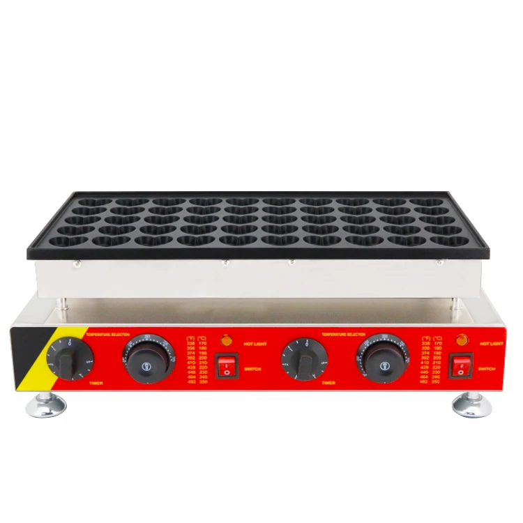 

Commercial Non-stick Electric Heart Shape Poffertjes Machine 50 pcs /batch Mini Pancake Grill Maker 110v 220v Brand New